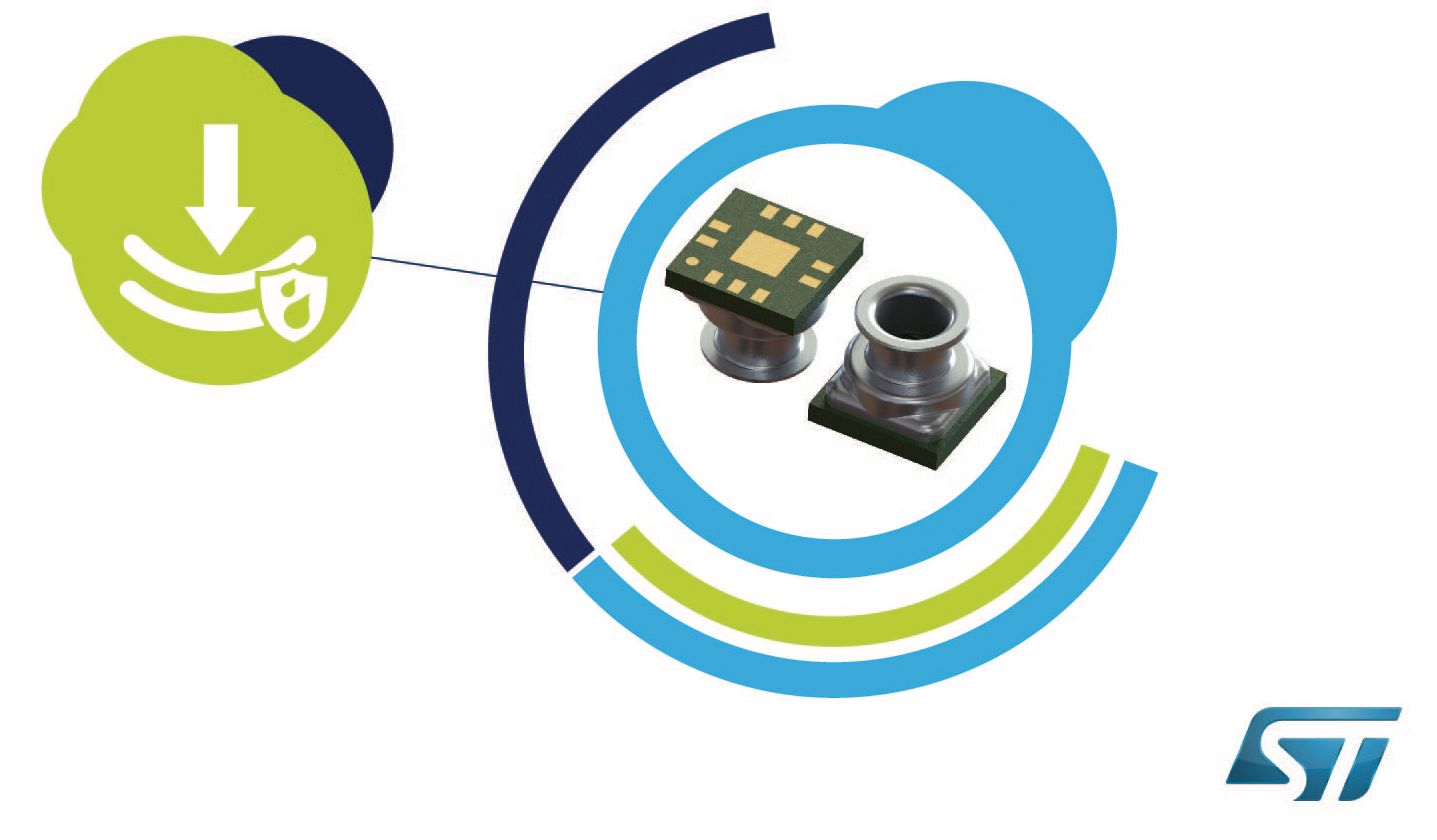 Водостойкий MEMS-датчик давления LPS33W от STMicroelectronics предназначен для экономичных потребительских и промышленных применений